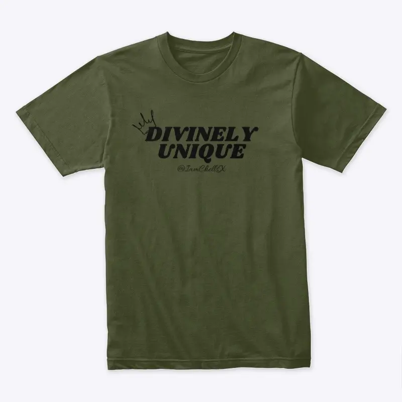 Divinely Unique Tee (Black Letters)